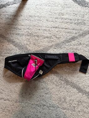 New Balance Black and Hot Pink Running Waist Pack